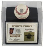 Cardinals Bob Gibson Signed Thumbprint Baseball LE #'d/200 w/ Display Case BAS