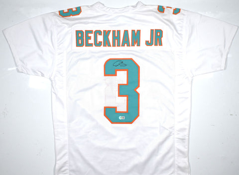 Odell Beckham Jr. Autographed White Pro Style Jersey - Beckett W Hologram *Black