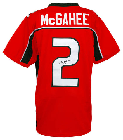 Willis McGahee Signed Orange Custom College Football Jersey - (SCHWARTZ COA)