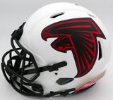 MATT RYAN AUTO FALCONS LUNAR ECLIPSE WHITE FULL SIZE SPEED HELMET BECKETT 194405