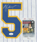 B. J. Surhoff Signed Milwaukee Brewers Jersey (JSA COA) Brew Crew Catcher 87-95