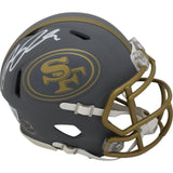 Ricky Pearsall Autographed San Francisco 49ers Slate Mini Helmet Beckett 48048