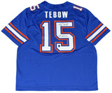 TIM TEBOW AUTOGRAPHED FLORIDA GATORS #15 BLUE JORDAN BRAND JERSEY W/ 07 HEISMAN