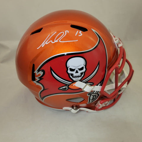 MIKE EVANS SIGNED TAMPA BAY BUCCANEERS F/S FLASH SPEED REPLICA HELMET BECKETT