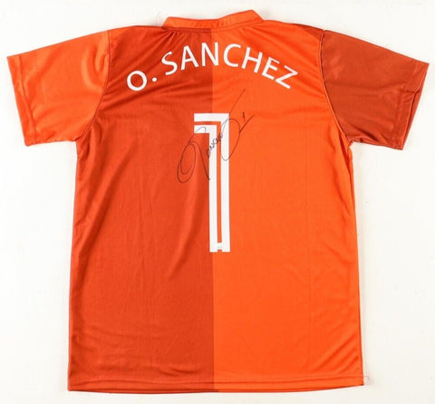 Oswaldo Sanchez Signed Team Mexico Jersey Inscribed Mexico (JSA COA) 3xWorld Cup