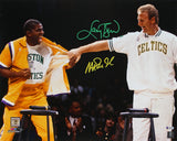 Magic Johnson & Larry Bird Authentic Signed 16x20 Retirement Photo BAS Witnessed