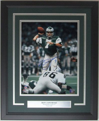 Ron Jaworski Eagles Signed/Autographed 11x14 Photo Framed JSA146411