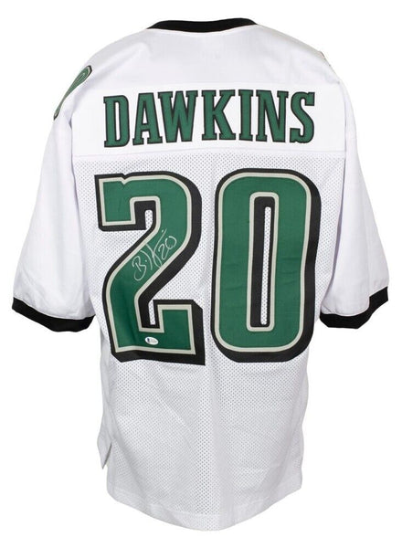 Eagles Brian Dawkins Authentic Signed Green Jersey Autographed BAS Witnessed