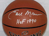 Earl Monroe Autographed NBA Spalding Basketball With HOF and JSA W Authenticated