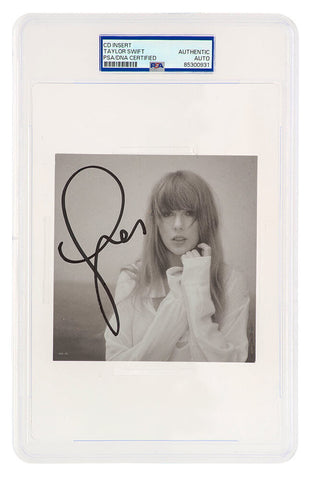 Taylor Swift Signed 'The Tortured Poets Department' 5x5 CD Insert - (PSA/DNA)