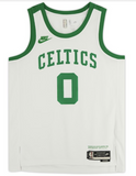 JAYSON TATUM Autographed Boston Celtics Year 0 Nike White Jersey FANATICS