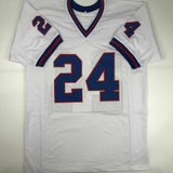 Autographed/Signed OTTIS ANDERSON New York White Football Jersey JSA COA Auto