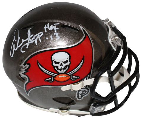 Warren Sapp Signed Tampa Bay Buccaneers Mini TB Helmet Beckett 39544