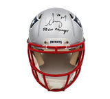 Sony Michel Signed New England Patriots Speed Authentic NFL Helmet with "SB LIII