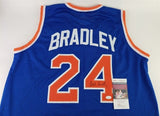 Bill Bradley Signed New York Knicks Jersey (JSA COA) 2xNBA Champions 1970 & 1973