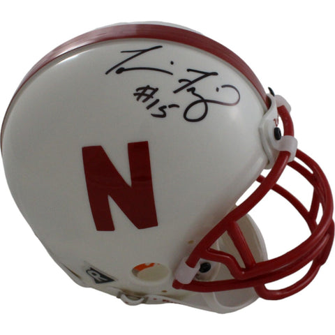 Tommie Frazier Signed Nebraska Cornhuskers VSR4 Mini Helmet BAS 44224