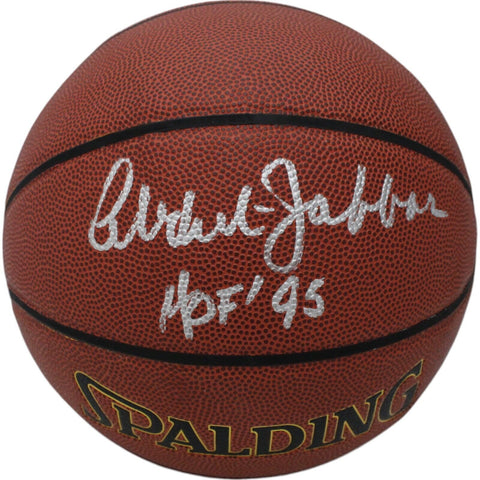 Kareem Abdul-Jabbar Aurographed Los Angeles Lakers Basketball HOF Beckett 47389