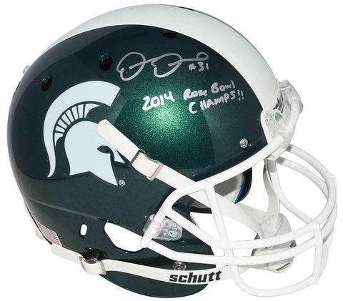 DARQUEZE DENNARD SIGNED MICHIGAN STATE SPARTANS FULL SIZE HELMET COA