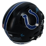 Jonathan Taylor Autographed Colts Black Alt. Speed Flex Helmet Fanatics LE 25