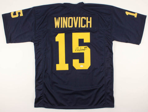 Chase Winovich Signed Michigan Wolverines Jersey / Patriots 2019 3rd Rd Pick JSA