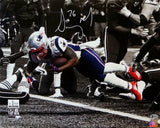 Sony Michel Signed Patriots 16x20 PF TD B/W Spotlight Photo - Beckett Auth *Wh