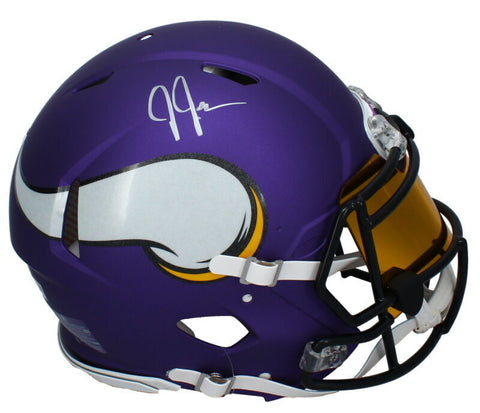 Justin Jefferson Autographed Vikings Authentic Speed Helmet w/ Visor Fanatics