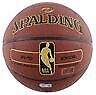 Lakers Magic Johnson Signed in Gold Spalding Brown Basketball w/ Case BAS