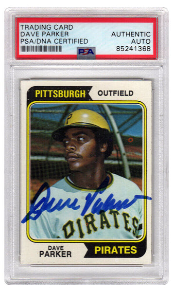 Dave Parker Signed Pirates 1974 Topps Rookie Trading Card #252 - (PSA Slabbed)