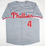 Lenny Dykstra Signed Philadelphia Phillies Jersey (JSA COA) 3xAll Star C.F.