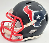 DESHAUN WATSON AUTOGRAPHED TEXANS MATTE BLACK SPEED MINI HELMET BECKETT 156854