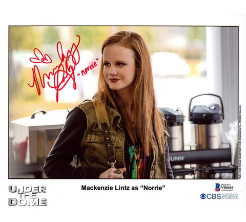 Mackenzie Lintz Signed Under The Dome Unframed 8x10 Photo