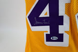Jerry West Los Angeles Lakers Autographed Jersey w/ Inscription Beckett COA