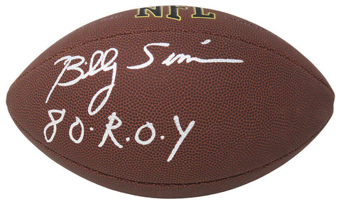 Billy Sims Signed Wilson Super Grip Full Size NFL Football w/ROY - SCHWARTZ COA