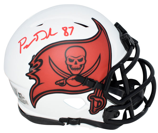 PAYNE DURHAM SIGNED TAMPA BAY BUCCANEERS LUNAR SPEED MINI HELMET BECKETT