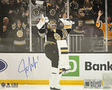 Jeremy Swayman Celebration Boston Bruins Autographed 8x10 Hockey Photo JSA PSA