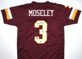 Mark Moseley Autographed Maroon Pro Style Jersey w/MVP-Beckett W Hologram *Black