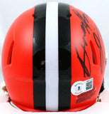 Jeremiah Owusu-Koramoah Signed Cleveland Browns Speed Mini w/Dawg Pound-BAW Holo