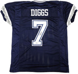 DALLAS COWBOYS TREVON DIGGS AUTOGRAPHED SIGNED BLUE JERSEY PSA/DNA STOCK #233662