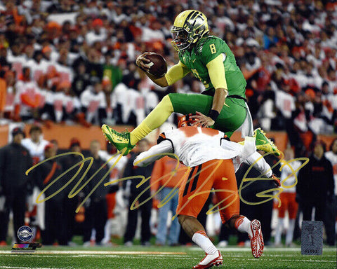 MARCUS MARIOTA AUTOGRAPHED SIGNED 8X10 PHOTO OREGON DUCKS MM HOLO STOCK #96552