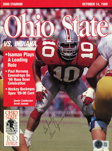 Vic Janowicz Signed Ohio State Buckeyes Magazine 10/14/1989 BAS 46364