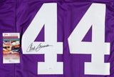 Chuck Foreman Signed Minnesota Vikings Career Highlight Stat Jersey (JSA COA) RB