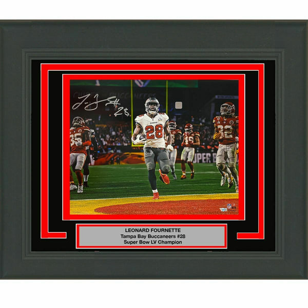 FRAMED Autographed/Signed LEONARD FOURNETTE Buccaneers 16x20 Photo Fanatics COA