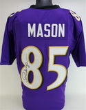 Derrick Mason Signed Baltimore Ravens Jersey (JSA COA) 2xPro Bowl Receiver /MSU