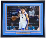 Chet Holmgren Signed Framed 16x20 Oklahoma City Thunder Photo BAS