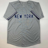 Autographed/Signed Hideki Matsui New York Grey Baseball Jersey Beckett BAS COA