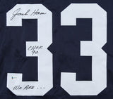 Jack Ham Signed Penn State Jersey Inscribed "CHOF 90" & "We ARE.." (Beckett COA)