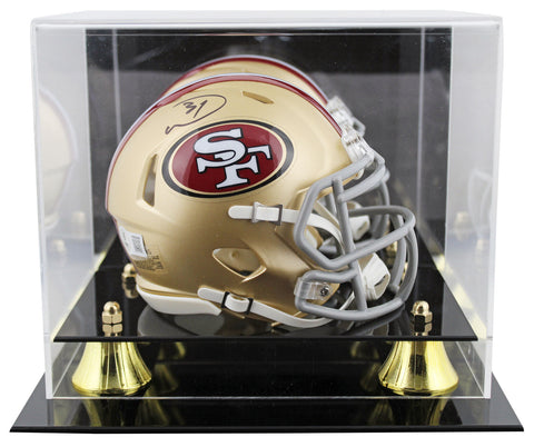 49ers Donte Whitner Authentic Signed Speed Mini Helmet W/ Case BAS Witnessed