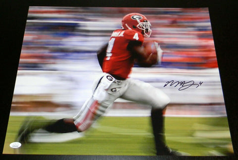 MECOLE HARDMAN SIGNED AUTOGRAPHED GEORGIA BULLDOGS 16x20 PHOTO JSA