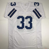 Autographed/Signed Tony Dorsett Dallas White Football Jersey JSA COA