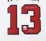 Ronald Acuna Jr Signed Atlanta Braves "It's Over " Jersey JSA COA / 2018 ROY